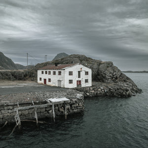 Mortsund Abandoned Building Embracing Natures Reclamation | Photo Art Print fine art photographic print