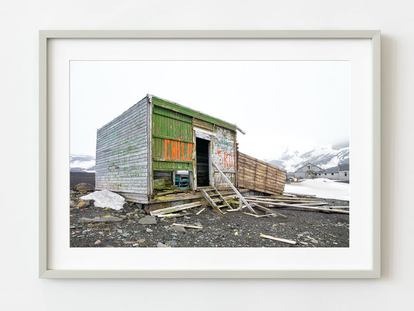 Abandoned Cabin at Whalers Bay Antarctica fine art photographic print