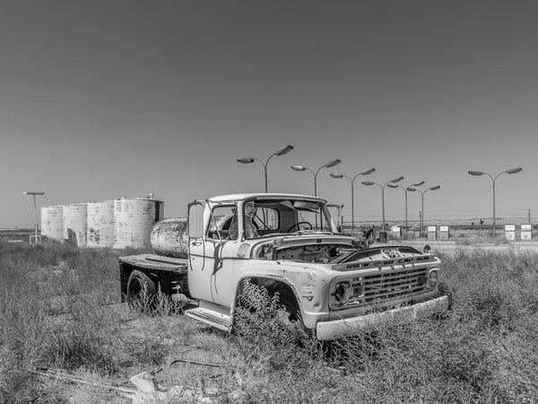 Rustic Abandoned Fuel Truck on Route 66 Nebraska Border | Photo Art Print fine art photographic print