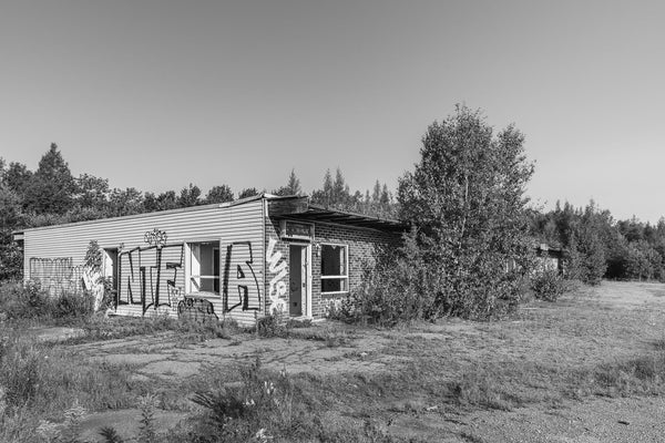 Abandoned Motel in Rural Ontario Forgotten Relic | Photo Art Print fine art photographic print