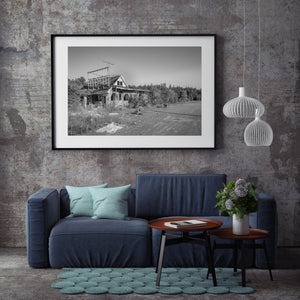 Abandoned Motel Restaurant in Rural Ontario Timeless Remnant | Photo Art Print fine art photographic print