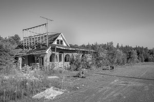 Abandoned Motel Restaurant in Rural Ontario Timeless Remnant | Photo Art Print fine art photographic print