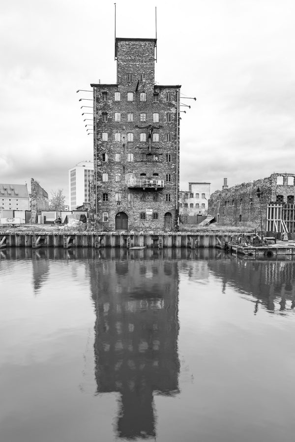 Abandoned Riverfront Building Gdansk Poland Urban Decay | Photo Art Print fine art photographic print