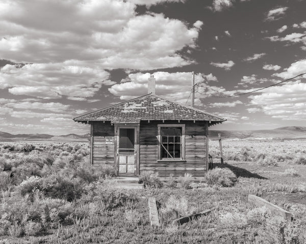 Deserted Nevada Shack Stands Silent in Ghost Town Currie | Photo Art Print fine art photographic print
