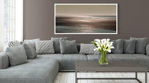 Alaskan Coastal Sunset Seascape with Majestic Brown Bears | Photo Art Print fine art photographic print