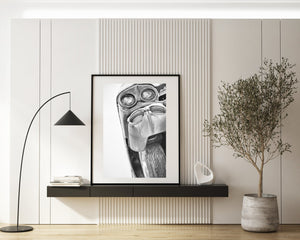 Unique Angle of an Old Classic Car | Photo Art Print fine art photographic print