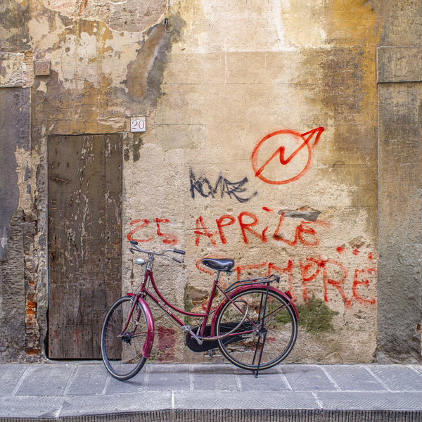 Florence Wall and Bicycle – Timeless Beauty | Photo Art Print fine art photographic print