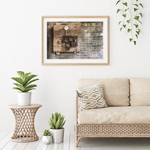 Ancient electrical panel found in an abandoned factory | Photo Art Print | Photo Art Print fine art photographic print