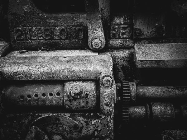 Ancient Industrial Machinery Abstract  | Photo Art Print fine art photographic print