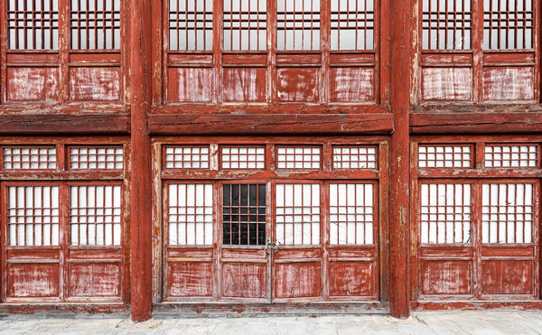 Ancient Red Doors at the Wall of China | Photo Art Print fine art photographic print