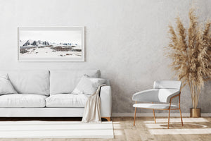 Antarctic Panorama with Nesting Gentoo Penguins | Photo Art Print fine art photographic print