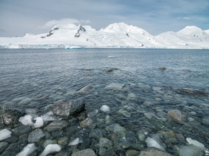 Frozen Southern Ocean in Antarctica Distant Mountains | Photo Art Print fine art photographic print