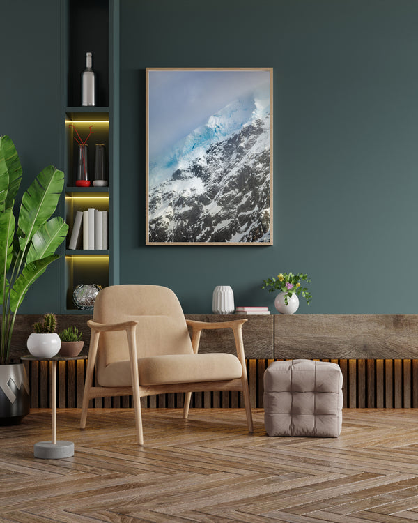 Majestic Antarctic Mountain and Glacier Landscape | Photo Art Print fine art photographic print