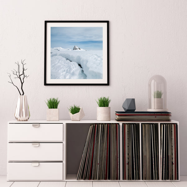 Antarctica Landscape Splendor Snow Peaks and Vast Ice Expanse | Photo Art Print fine art photographic print