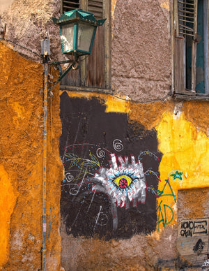 Buntes Graffiti an der Wand Athen Griechenland | Foto Kunstdruck Fine Art Fotodruck