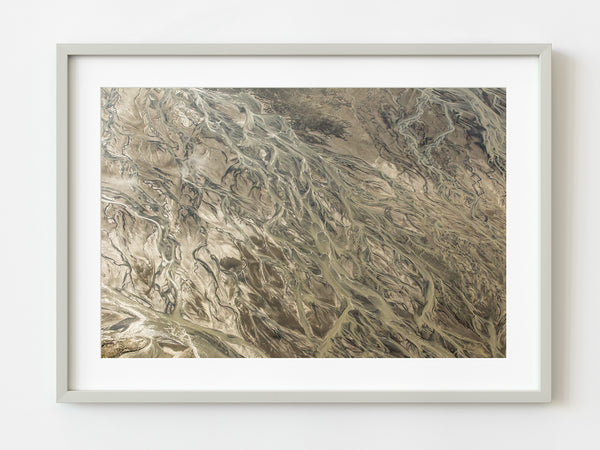 Awe-Inspiring Abstract Alaskan Landscape in Aerial View | Photo Art Print fine art photographic print