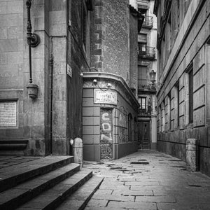 Gotische Straßen von Barcelona Spanien | Foto Kunstdruck Fine Art Fotodruck