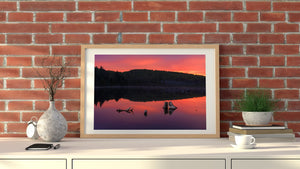 Beautiful Sunrise in Haliburton Canada | Photo Art Print fine art photographic print