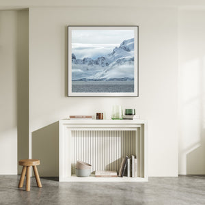 Beautiful snow covered mountains in Antarctica | Photo Art Print fine art photographic print