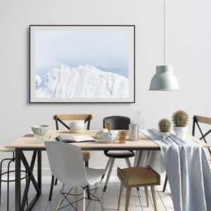 Beautiful snow covered mountains peaks in Antarctica | Photo Art Print fine art photographic print