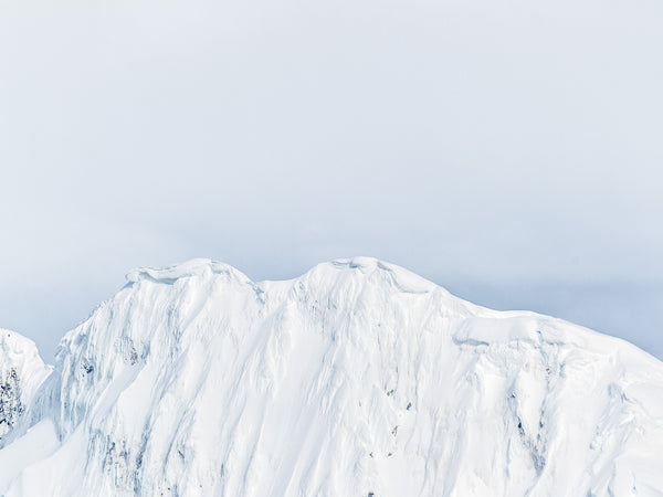 Beautiful snow covered mountains peaks in Antarctica | Photo Art Print fine art photographic print
