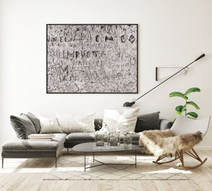 Blarney castle etched graffiti | Photo Art Print fine art photographic print