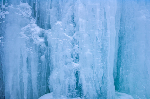 Blue ice on Ontario wall | Photo Art Print fine art photographic print