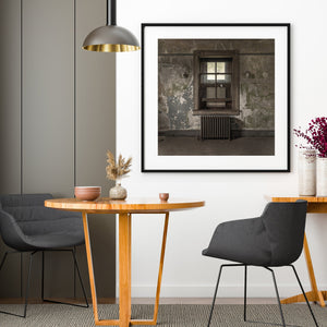Boarded up office in Ellis Island Abandoned Hospital | Photo Art Print fine art photographic print