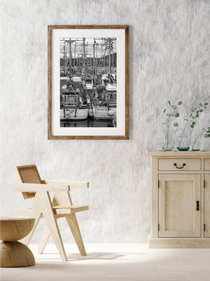 Zusammengebundene Fischerboote British Columbia | Foto Kunstdruck Fine Art Fotodruck