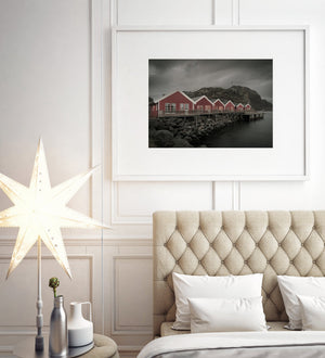 Cabins Mortsund Norway | Photo Art Print fine art photographic print