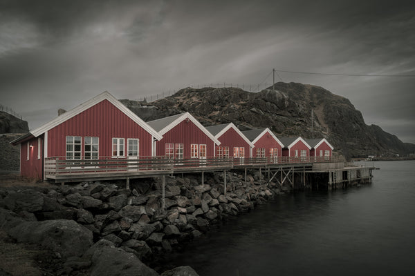 Cabins Mortsund Norway | Photo Art Print fine art photographic print