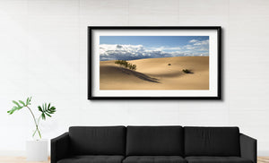 Woestijnzandduinen in Californië laat in de middag | Foto Kunstprint Fine Art fotografische afdruk