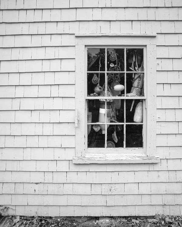 Camden Maine Boathouse Window | Photo Art Print fine art photographic print
