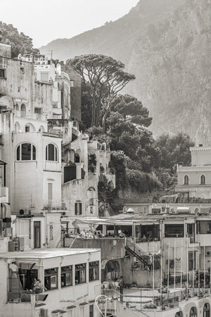 Casas en ladera Capri Italia en verano | Foto Impresión de arte Fine Art impresión fotográfica