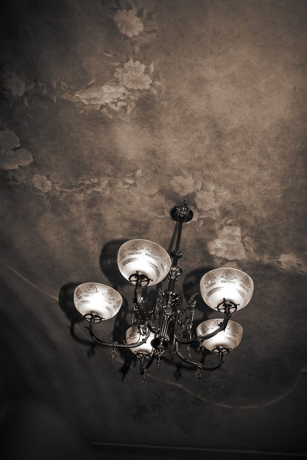 Chandelier in an old building in Barcelona | Photo Art Print fine art photographic print