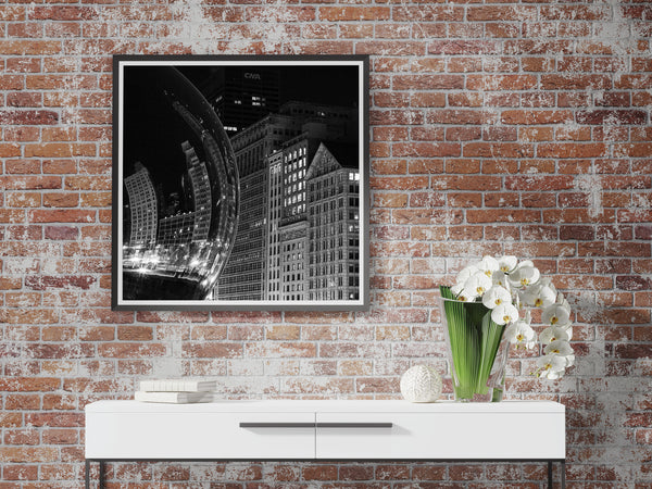 Chicago Bean reflecting Buildings | Photo Art Print fine art photographic print