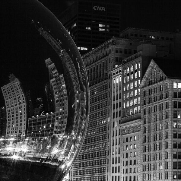 Chicago Bean reflecting Buildings | Photo Art Print fine art photographic print