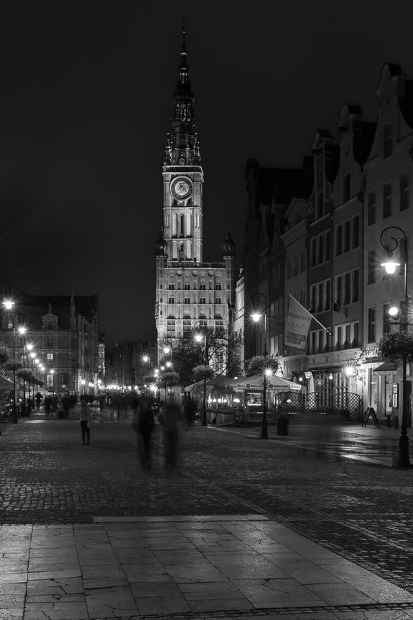 Citycentre at night Gdansk Poland | Photo Art Print fine art photographic print