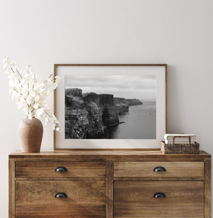 Cliffs of Moher on a dark day | Photo Art Print fine art photographic print