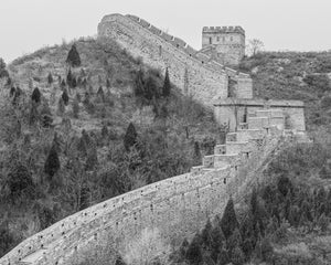 Climbing the Great Wall of China in fall | Photo Art Print fine art photographic print
