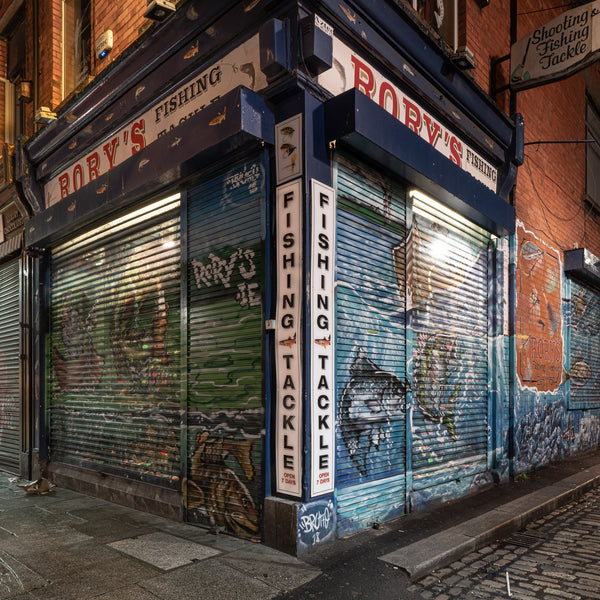 Closed shops on streets of Dublin | Photo Art Print fine art photographic print