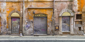 Closed up shops in Rome Italy | Photo Art Print fine art photographic print