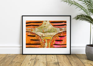 Closeup Dodge classic truck grill textures | Photo Art Print fine art photographic print