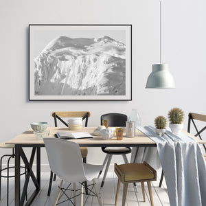 Closeup detail of a rugged Antarctica mountain landscape | Photo Art Print fine art photographic print