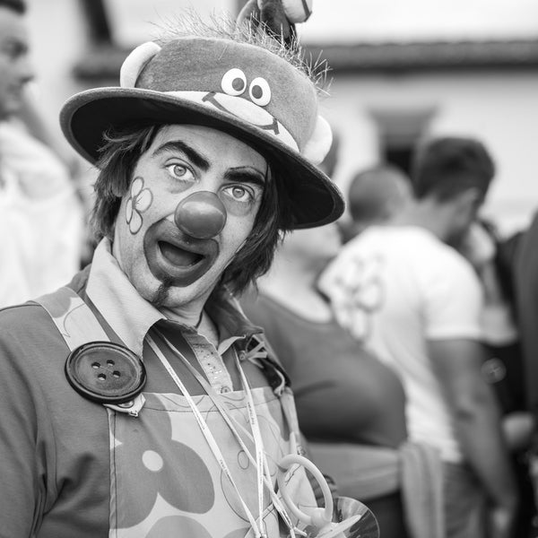 Clown Portrait at Tuscan Wine Festival | Photo Art Print fine art photographic print