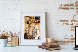 Collection of old creepy antiques and toys | Photo Art Print fine art photographic print