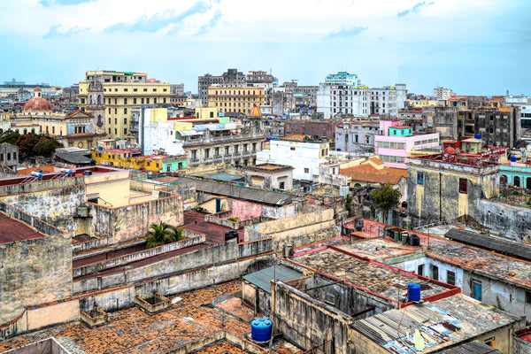 Colorful aerial view of Old Havana Cuba | Photo Art Print fine art photographic print