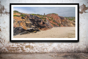 Colorful clay cliffs of Aquinnah and Gay Head Lighthouse | Photo Art Print fine art photographic print