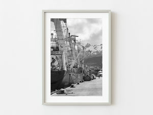 Commercial ship in Ushuaia Argentina | Photo Art Print fine art photographic print