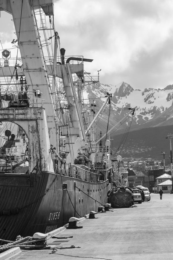Commercial ship in Ushuaia Argentina | Photo Art Print fine art photographic print